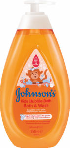 otroška peneča kopel in gel za prhanje bubble bath kids