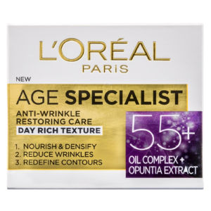 dnevna krema za obraz age specialist 55+, loreal, 50 ml