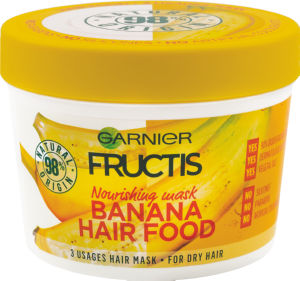 nega za lase fructis hairfood banana, garnier, 390 ml