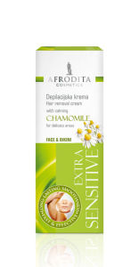 Depilacijska Krema za Obraz in Bikini Afrodita Chamomile 50 ml