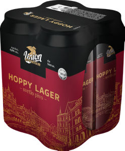 Pivo Union Premium, Hoppy Lager, svetlo, pločevinka, alk.4,6 vol%, 4 x 0,5 l