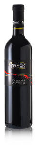 rdeče vino cabernet sauvignon, simčič, 0,75l