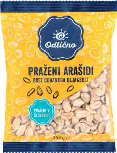 praženi neslani arašidi, odlično, 200 g