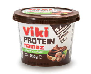 beljakovinski kremni namaz z lešniki viki protein