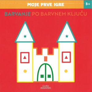 Knjiga Moje prve igre,barvanje po barvnem ključu, 3 +