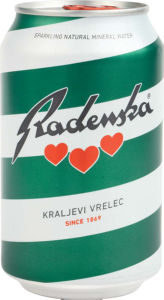 gazirana naravna mineralna voda classic, radenska kraljevi vrelec, 0,33l