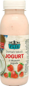 Tekoči Sadni Jogurt Flis Jagoda 250 g 