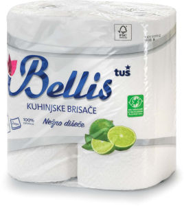 Papirnate brisače Belliss, kuhinjske, 80l, 2sl., z dišavo, 2/1