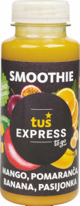 Smoothie Tuš, mango, pomaranča, banana, pasijonka, 250 ml