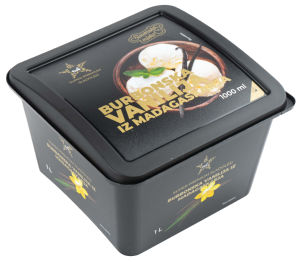 Sladoled kremni Tuš, Super premium, burbonska vanilija iz Madagaskarja, 1 l