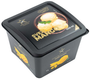 Sladoled kremni Tuš, Super premium, sveži mango, 1 l