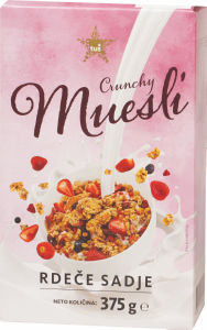 Kosmiči Tuš, Crunchy, muesli jagodičevje, 375 g