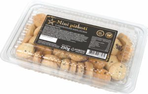 Piškoti Tuš, s kakavovimi kapljicami, mini, 250 g