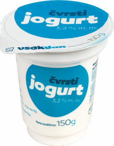 Jogurt čvrsti Tuš, vsak dan, 3,2 % m.m.,150 g