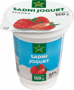 Jogurt sadni Tuš, jagoda, 150 g