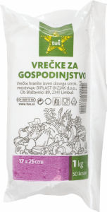 Vrečke Tuš, za gospodinjstvo, 1 kg, 50/1