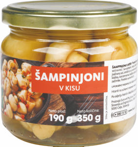 Šampinjoni Tuš, v kisu, 350 g