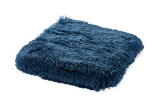 Odeja dekorativna Fluffy, modra, 130 x 200 cm