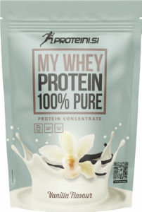 Beljakovine sirotke Proteini.si, 100 % pure, MY Whey, Vanilla, 300 g
