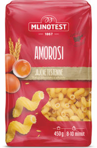 testenine jajčni polži 32 amorosi, mlinotest, 450g