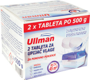 Tablete za Ostranjevanje Vlage Ullman 2 x 500 g refil