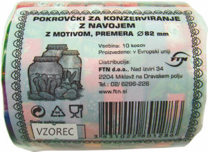 Kovinski Pokrovi z Navojem 82 mm 10 pokrovov