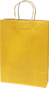 Vrečka darilna, Ecob Classic, Simple L, rumena, 26 x 35 x 10 cm