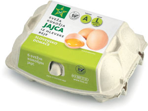 Jajca L Tuš kakovost A 6 jajc