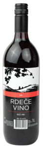 Namizno Rdeče Suho Vino Tuš alk. 12,5 % vol. 1 L
