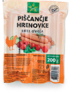 Piščančje Hrenovke Tuš 200 g 