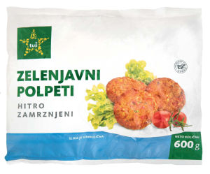 Zelenjavni Polpeti Tuš 600 g Zamrznjeno