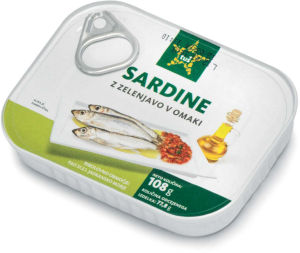 Sardine v Zelenjavni Omaki 108 g 