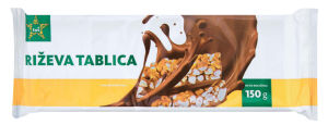 Tablica Tuš kakavova z rižem, 150g