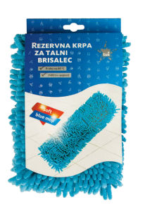 Krpa Tuš za talni brisalec Soft blue mop