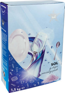 Sol za Strojno Pomivanje Posode Tuš 1,5 kg