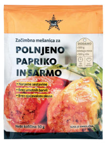 Mešanica Začimb Tuš za Polnjeno Papriko in Sarmo 50 g 