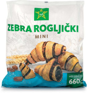 Mini Zebra Rogljički Tuš Zamrznjeno 660 g 