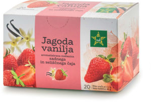 Čaj Tuš jagoda, vanilija, 44g