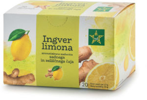 Čaj Tuš ingver, limona, 34g