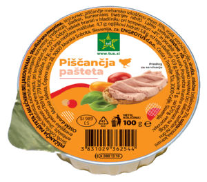 Pašteta Tuš piščančja, 100g