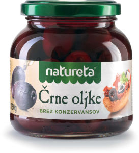 olive črna oljka, natureta, 290 g