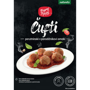 Čufti Pogrej & pojej, perutninski v paradižnikovi omaki, 280 g