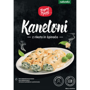 Kaneloni Pogrej & pojej, z rikoto in špinačo, 300 g