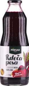 sok, 100 % rdeča pesa z medom, presad, 1 l