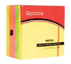 Lističi samolepljivi Neon, 75x75, 450/1