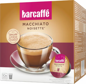 kava perfetto, macchiato noisete, kapsule, barcaffe, 140 g