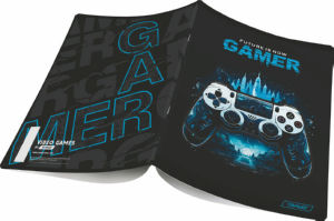 Zvezek A4, črte Target, Gamer, 54 listni
