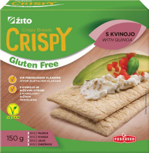 kruhki s kvinojo crispy brez glutena