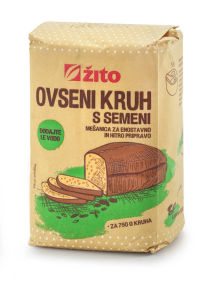 pripravljena zmes za ovseni kruh s semeni