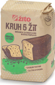 zmes za kruh 5 žit, žito, 500g